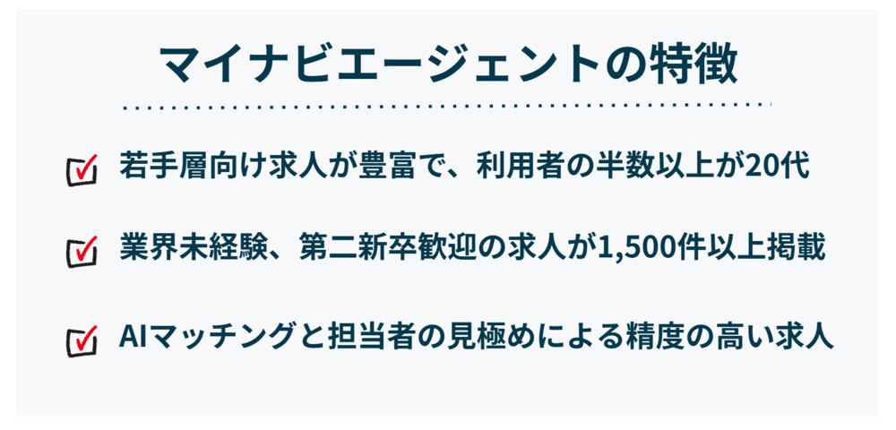 マイナビエージェントの特徴