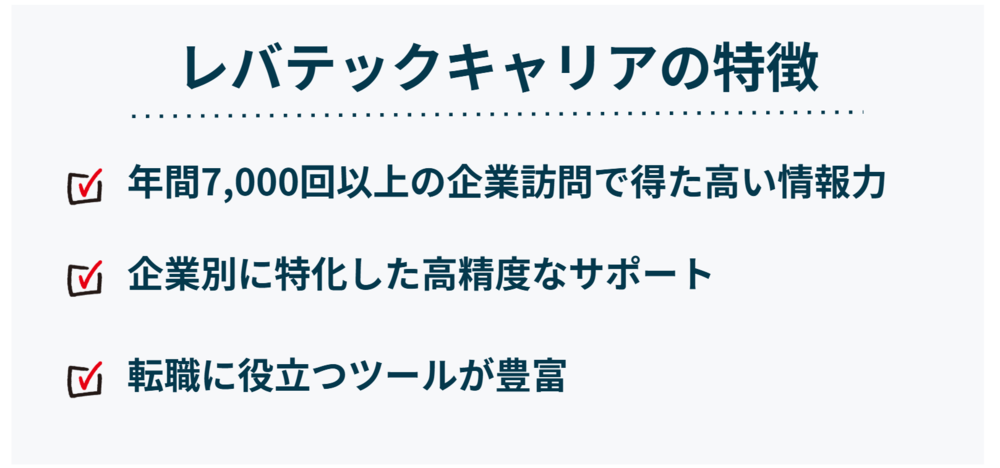 レバテックキャリアの特徴